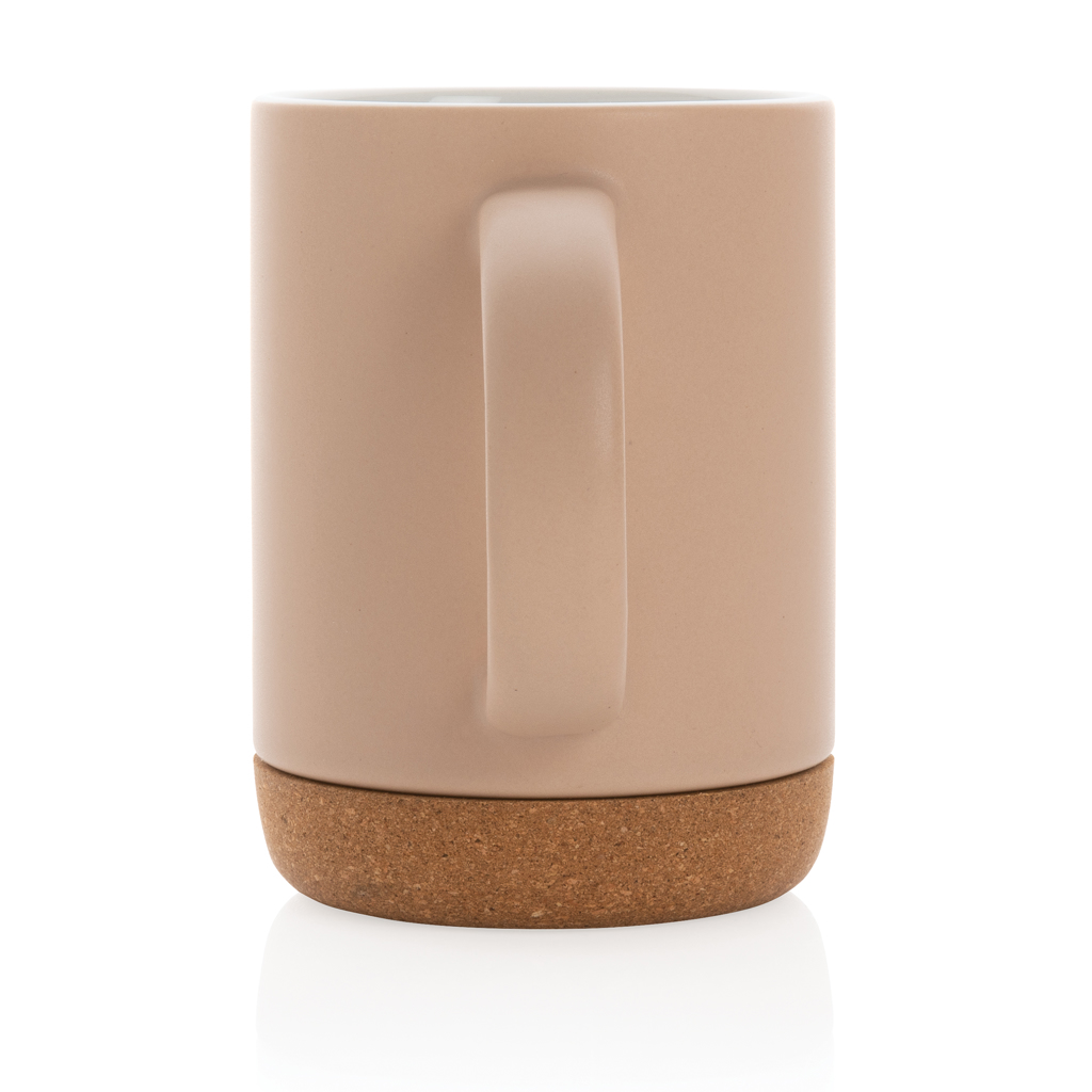Taza cerámica con base de corcho 280 ml personalizada